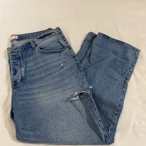 Abercrombie & Fitch Light Blue Baggy Jeans